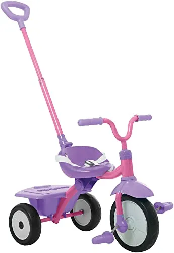 smarTrike Folding Fun Dreirad klappbar - Dreirad für 15-36 Monate, klappbar und ideal für unterwegs – perfekt für kleine Abenteurer in lila-pink!