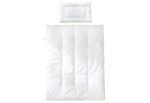 roba Kindersteppbett - 4 Jahreszeiten Bettdecke 100 x 135 cm mit Kissen 40 x 60 cm - Bettdecken Set für Kinder, ideal für ein behagliches Bettklima und hygienisch durch 100% Baumwolle und hautsympathische Füllung, perfekt für die ersten 10 Lebensjahre.