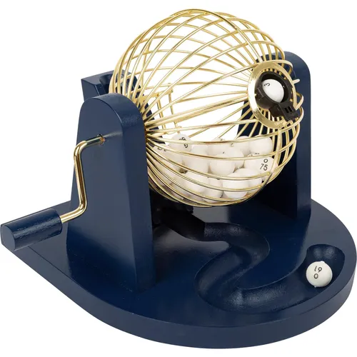 small foot Bingo Spiel Set mit Bingotrommel - Gesellschaftsspiel für 2 bis 15 Spieler, inklusive standsicherer Handkurbel und transparenten Abdeckplättchen für optimale Sichtbarkeit, aus 100% zertifiziertem Holz gefertigt.