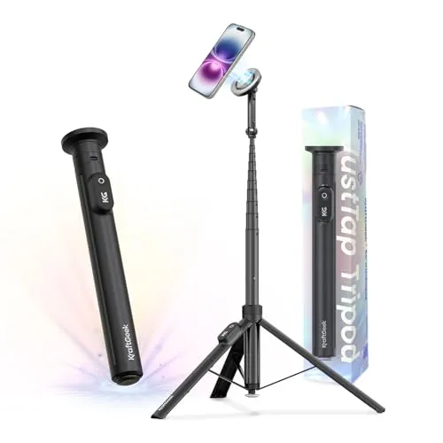 KraftGeek 168cm Handy Stativ für Smartphone, Selfie Stick Stativ für iPhone