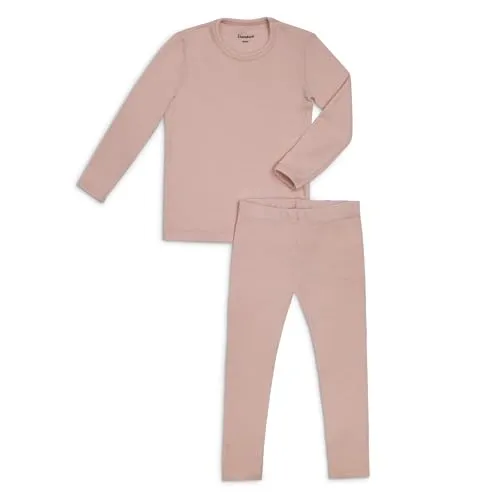 Ehrenkind® Funktionsunterwäsche | Kinder Set aus 100% Merino Schurwolle k.b.T | Thermowäsche Jungen & Mädchen | Skiunterwäsche Winter | Made in Europe | Oeko-TEX® Zertifiziert | Rosé | 110/116
