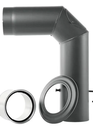 Ofenrohr-Set Ø 150 mm senotherm gussgrau von ediFire