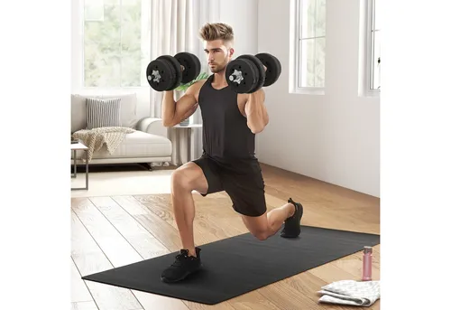 HOMCOM Kurzhantel Set 25KG - Hantelset für Krafttraining mit rutschfesten Griffen, ideal für Zuhause, Büro oder Fitnessstudio. Inklusive 4 x 2,5KG, 4 x 1,5KG und 4 x 1,25KG Hantelscheiben für vielseitige Übungen.