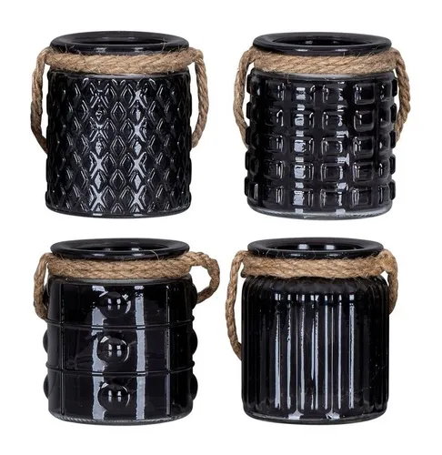 Kerzenständer Schwarz von Levandeo