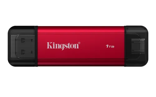 Kingston Dual USB-A/C Portable SSD 1TB – Schnelle Datenübertragung - Kompakte 1TB SSD mit USB-A und USB-C. Übertragungsgeschwindigkeiten bis zu 1050MB/s für effiziente Dateiübertragungen. Ideal für kreative Profis und unterwegs.