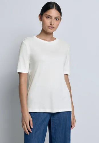 Street One Studio Damen Basic Kurzarmshirt - T-Shirts für Damen, mit Rundhalsausschnitt und aus softem Baumwoll-Modalmix für hohen Tragekomfort und lässigen Style.