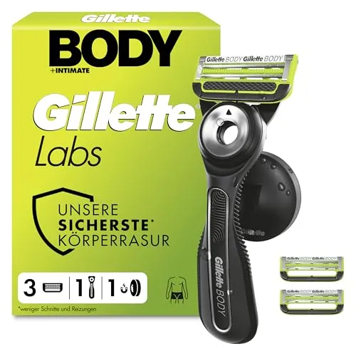 Gillette Labs Body + Intimate Rasierapparat mit 3 Klingen von Gillette