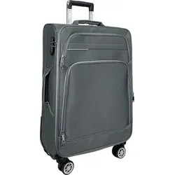 MY TRAVEL BAG Erweiterbarer Stoff Reisekoffer Trolley mit Zwillingsrollen - Koffer, ultraleicht und erweiterbar um 20% für zusätzlichen Stauraum, ideal für stressfreies Reisen mit robustem 360° Rollen-System.