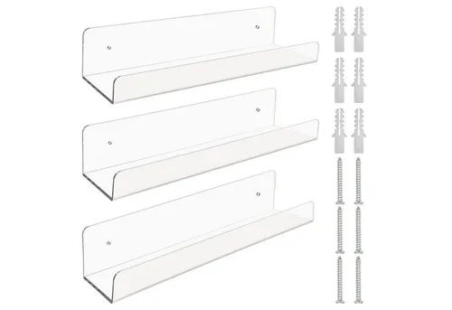 Belle Vous Wandregal 3-teiliges Acrylregal-Set, 1-tlg.