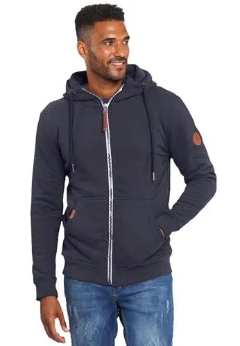 Alessandro Salvarini Sweatjacke ASGeenio - Funktionsjacke mit hohem Kragen in Navy, ideal für lässige Outfits und bequemes Tragen dank hochwertiger Baumwollmischung.