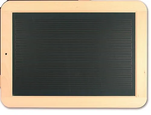 Rheita Schiefertafel Standard mit Naturholzrahmen,liniert/kariert