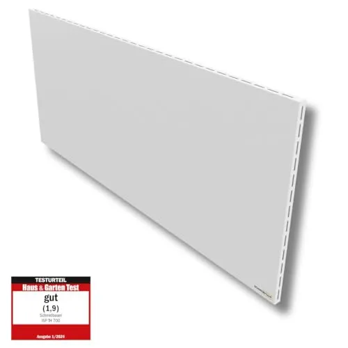 Schmidbauer Infrarotheizung Hybrid 300 - 1100W Elektroheizkörper mit 5 Jahren Garantie - Infrarotheizung mit programmierbarem Thermostat und Kippschutz, ideal für flexible Wand- oder Fußmontage und effiziente Wärmeverteilung.