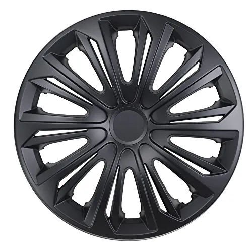 NRM Strong Radzierblende 1 x Universal Radkappe 1x Stück aus hochwertigem Kunststoff (Schwarz - Matt, 16