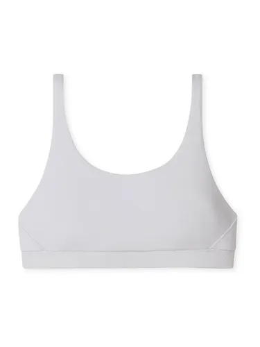 Schiesser Damen Organic Cotton-Pure Rib Bustier, Weiß - Funktionsunterwäsche aus hochwertiger Doppelrippe, aus Bio-Baumwolle und Tencel Modal, ohne Bügel und mit weichen Gummis für höchsten Tragekomfort und moderne Details.