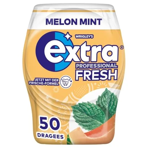 Extra Professional Fresh Kaugummi, Melon Mint, 50 Dragees in orange von EXTRA