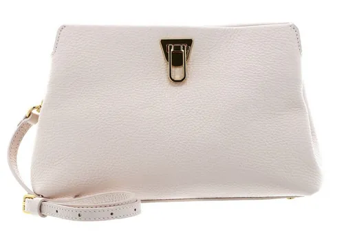 COCCINELLE Clutch Beat Clutch in Rosa - Elegante Clutch aus 100% Rindsleder mit abnehmbarem, verstellbarem Schulterriemen. Ideal für besondere Anlässe oder den Alltag, bietet sie Stil und Funktionalität in einem kompakten Format.
