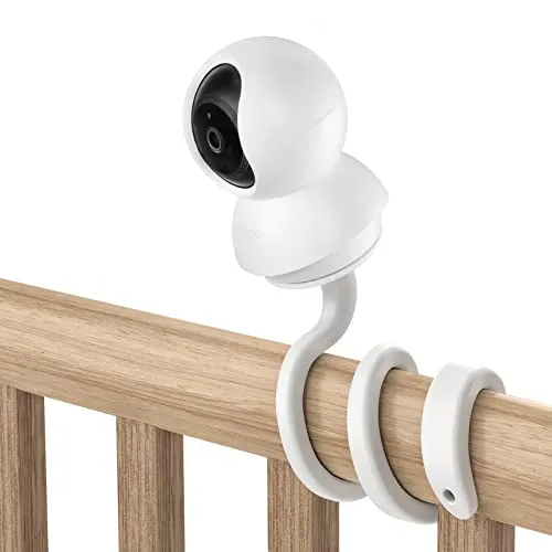 TIUIHU Baby Monitor Flexible Halterung für TP-Link Tapo C200/C210/C220/C201/C202/C211/C212/C222/C225/C230 WLAN IP Kamera (Weiß)