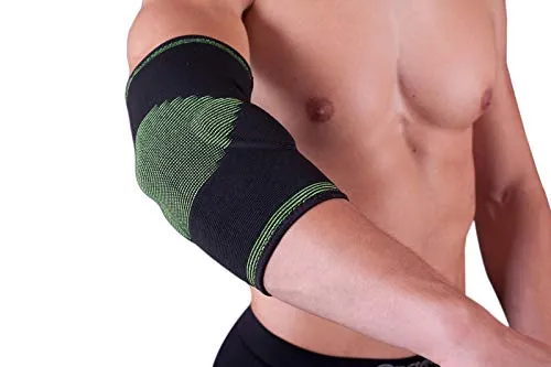 Ellbogenbandage/Epibandage, Tennis-/Golfarmbandage mit 2 seitlichen Gelkissen (S)