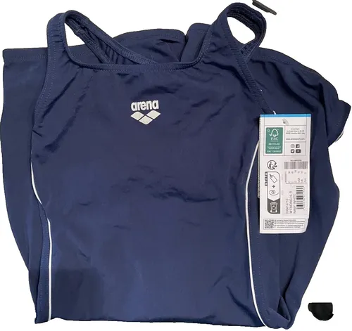 Arena Damen Badeanzug - Sportlich in Größe 34 - Bademode für Damen, sportlicher Badeanzug in Navy, aus hochwertigem Polyester für optimalen Tragekomfort und Bewegungsfreiheit beim Schwimmen.