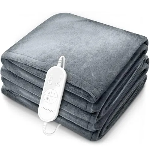 KESSER® Heizdecke aus Plüsch 160x120cm Anthrazit