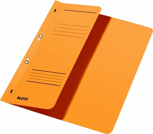LEITZ Hefter Ösenhefter A4 1/2 Vorderdeckel Karton kaufmännische Heftung gelb Packu