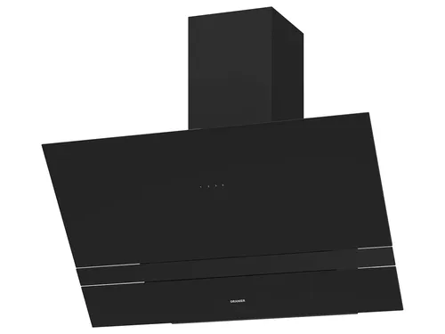 Oranier Kopffrei-Wandhaube ALIS 90 cm – pureBLACK Design - Dunstabzugshaube mit Touch-Control, eleganter Sicherheitsglas-Oberfläche und energieeffizienter LED-Beleuchtung für frische Luft und modernes Kochen.