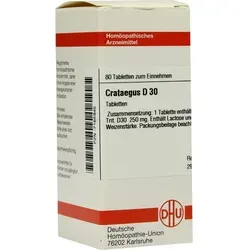 Crataegus D 30 Tabletten 80 St