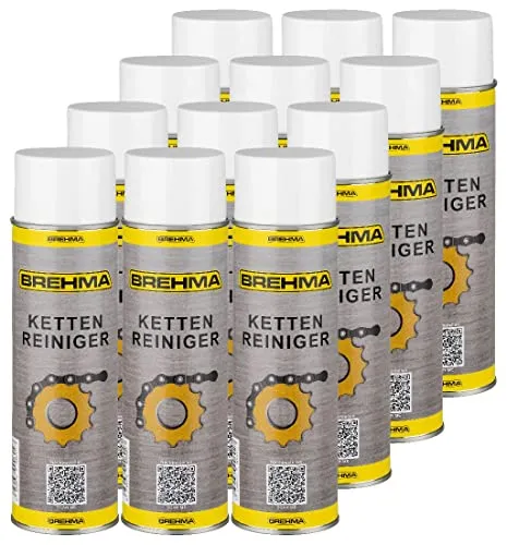 BREHMA 12x Kettenreiniger 500ml Auto KFZ Spray Kettenpflege