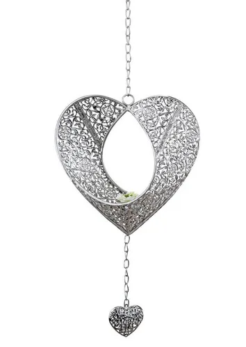 formano Teelichthalter Prado, Farbe: Silber, Motiv: Herz in silber von formano