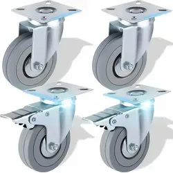 Schwerlastrollen Lenkrollen Transportrollen 4er Set