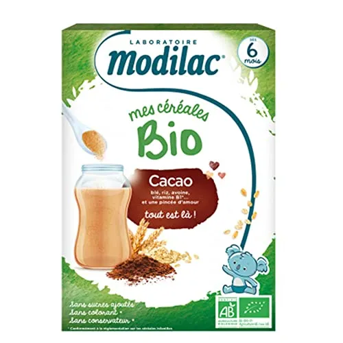 Mes céréales bio dès 6 mois cacao 250g von MODILAC