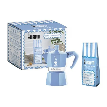 Bialetti Moka Express 3tz Light Blue Set in türkis von Bialetti