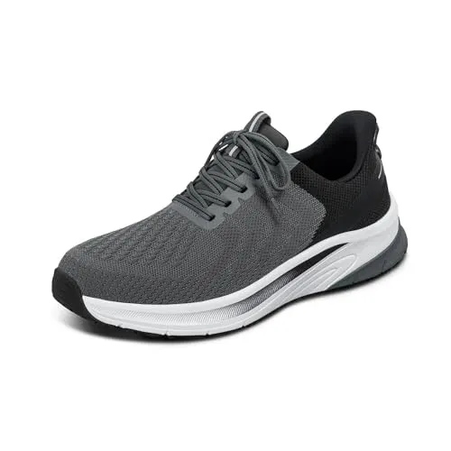Orthofeet Herren Slip-in Sneaker Tilos – Komfortabel und Praktisch - Praktischer Slip-in Sneaker für Herren in Grau. Mit innovativer Slip-On-Technologie und hochwertigem Obermaterial für ein angenehmes Tragegefühl. Ideal für den Alltag und bietet optimale Unterstützung.