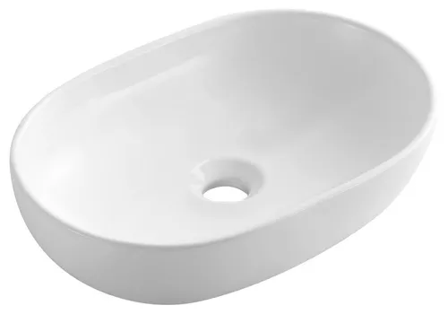 Sapho Aufsatzwaschtisch 610x420 mm – Weiß - Moderner Aufsatzwaschtisch aus hochwertiger Keramik, ideal für kreative Badgestaltungen. Passt perfekt auf verschiedene Unterlagen und bietet vielseitige Designmöglichkeiten.