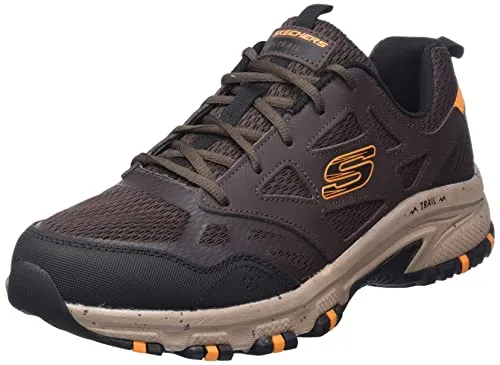Skechers Hillcrest Schnürschuhe Braun EU 46 - Sneaker mit zeitloser Eleganz, aus hochwertigem Leder und Gummi-Sohle. Ideal für jeden Anlass, bieten sie Komfort und eine perfekte Passform für Herren.