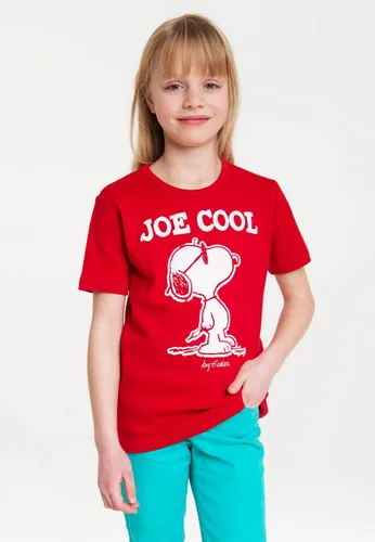 Logoshirt® Peanuts Snoopy Joe Cool T-Shirt für Kinder - Lizenziertes Peanuts T-Shirt mit Snoopy im Joe Cool Design. Aus 100% Baumwolle für hohen Tragekomfort. Langlebiger Siebdruck und idealer Schnitt für einen perfekten Sitz.