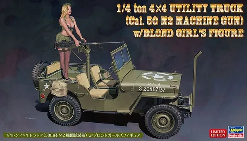 Hasegawa SP483 1/4 ton 4x4 Utility Truck mit Figur 1/24 von Hasegawa