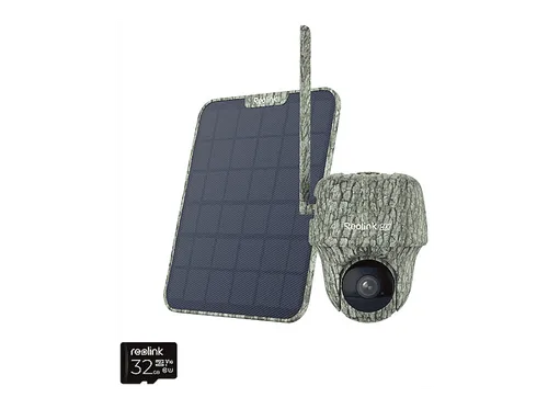 Reolink Go Series G450 Wildkamera mit Solarpanel - Überwachungskamera mit 4G LTE, 8 MP Auflösung und 100% kabelloser Nutzung dank Solarpanel – ideal für die Tiererkennung und Außenüberwachung.
