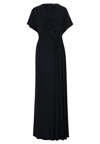 Vera Mont Damen Abendkleid im Glitzer-Look 36, Dark Blue/Black