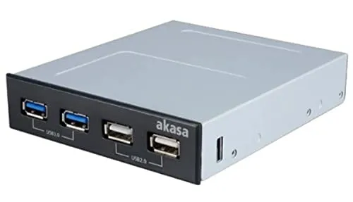 Akasa 3.5'' Zoll Interconnect S Vorderseite USB 3.0 Frontplatte, USB 3.0 Front Panel und Hub, AK-ICR-12V3