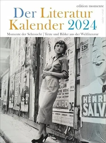 Der Literatur Kalender Edition Momente Wochenkalender 2024. Kalender für Buch-Liebhaber: Dekorativer Kalender zum Aufhängen ganz im Zeichen der Liebe zu Büchern.