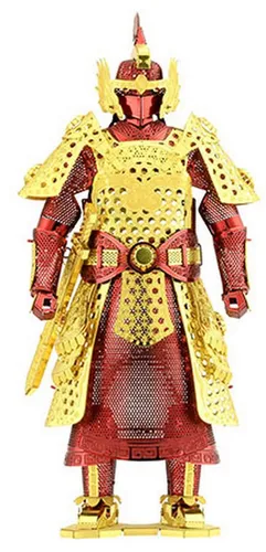 Invento Puzzle Metal Earth, Chinesischer Krieger - 3D Metall Puzzle, Puzzleteile