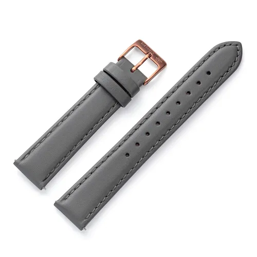 mm Uhrenarmband Leder Grau MO 18