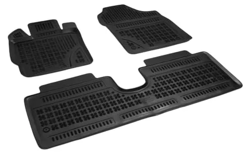 AZUGA Hohe Gummi Fußmatten passend für Toyota Yaris III ab 9/2011-8/2020 (außer Hybrid) AZ10300190 Automatten Gummimatten