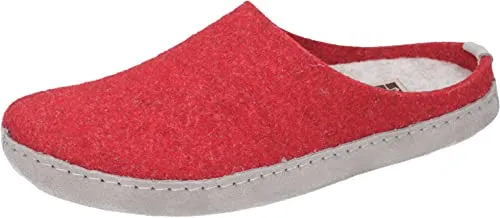 Manitu Home Damen 320006-04 Hausschuh, Rot, 40 EU