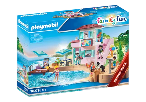 PLAYMOBIL Family Fun 70279 Eisdiele am Hafen von PLAYMOBIL