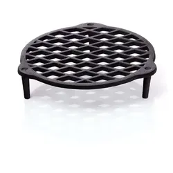 BBQ-Nerd® Stapelrost aus Gusseisen Ø 22cm für 4,2L Topf | Einsatz zum Dampfgaren im Dutch Oven - Grillrost Feuerrost Untersetzer