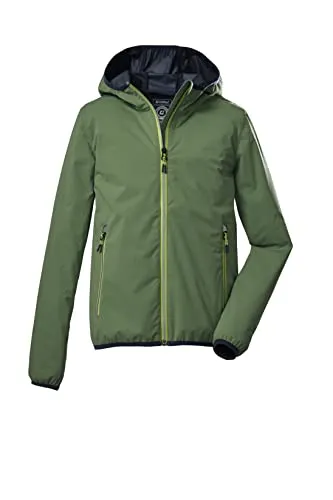 Killtec Jungen 2-Lagen-Funktionsjacke KOS 230 BYS JCKT - Funktionsjacke für Jungen, packbar und 100% wasserdicht mit 10.000 mm Wassersäule, ideal für Outdoor-Abenteuer in jedem Wetter.
