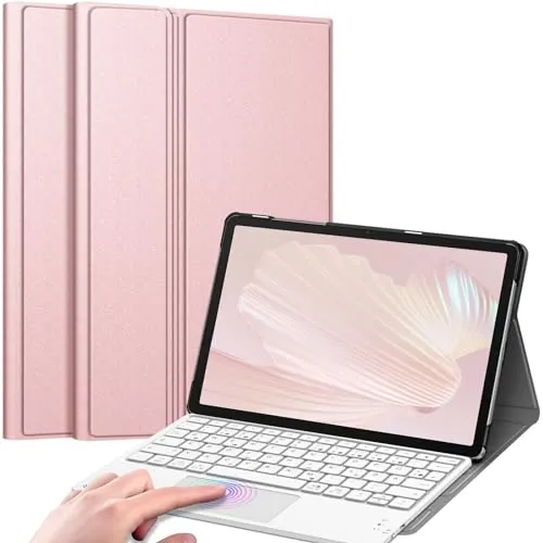 FINTIE Tastatur Hülle für Samsung Galaxy Tab A9 Plus 11 Zoll 2023 - Tastatur mit Touchpad und abnehmbarer Funktion, ideal für produktives Arbeiten und Spielen. Schützt Ihr Tablet und bietet eine komfortable Benutzererfahrung.