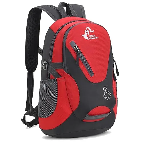 Bseash Kleine Größe 15-20L leichte wasserdichte Rucksack, Outdoor Sport Travel Daypack für Radfahren Wandern Radfahren Reisen (Rot)